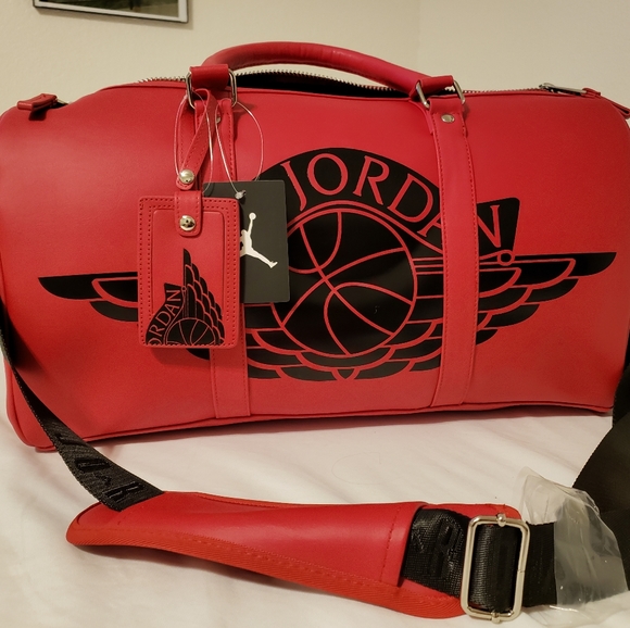 Jordan Bags Nwt Air Jordan All Leather Duffle Bag Poshmark